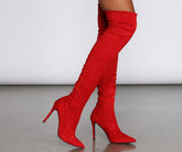Sie nennen es Liebe Overknee-Stiefel mit Stilettoabsatz